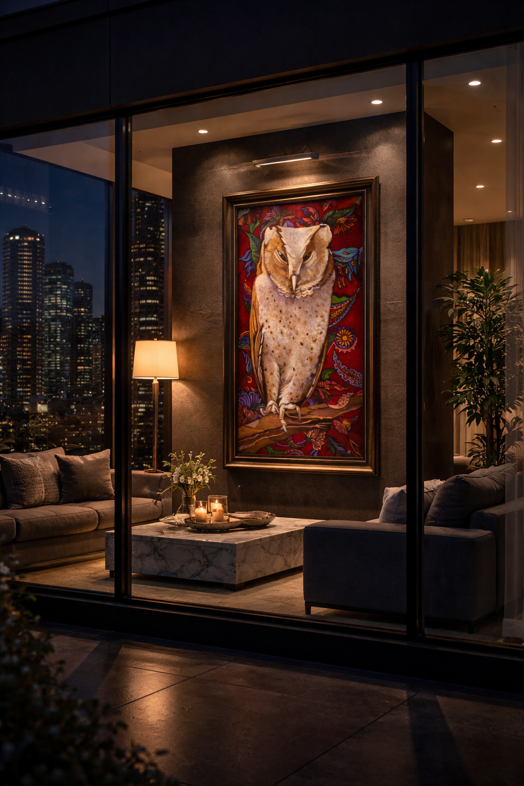 La Lechuza — artwork by Omara Seru